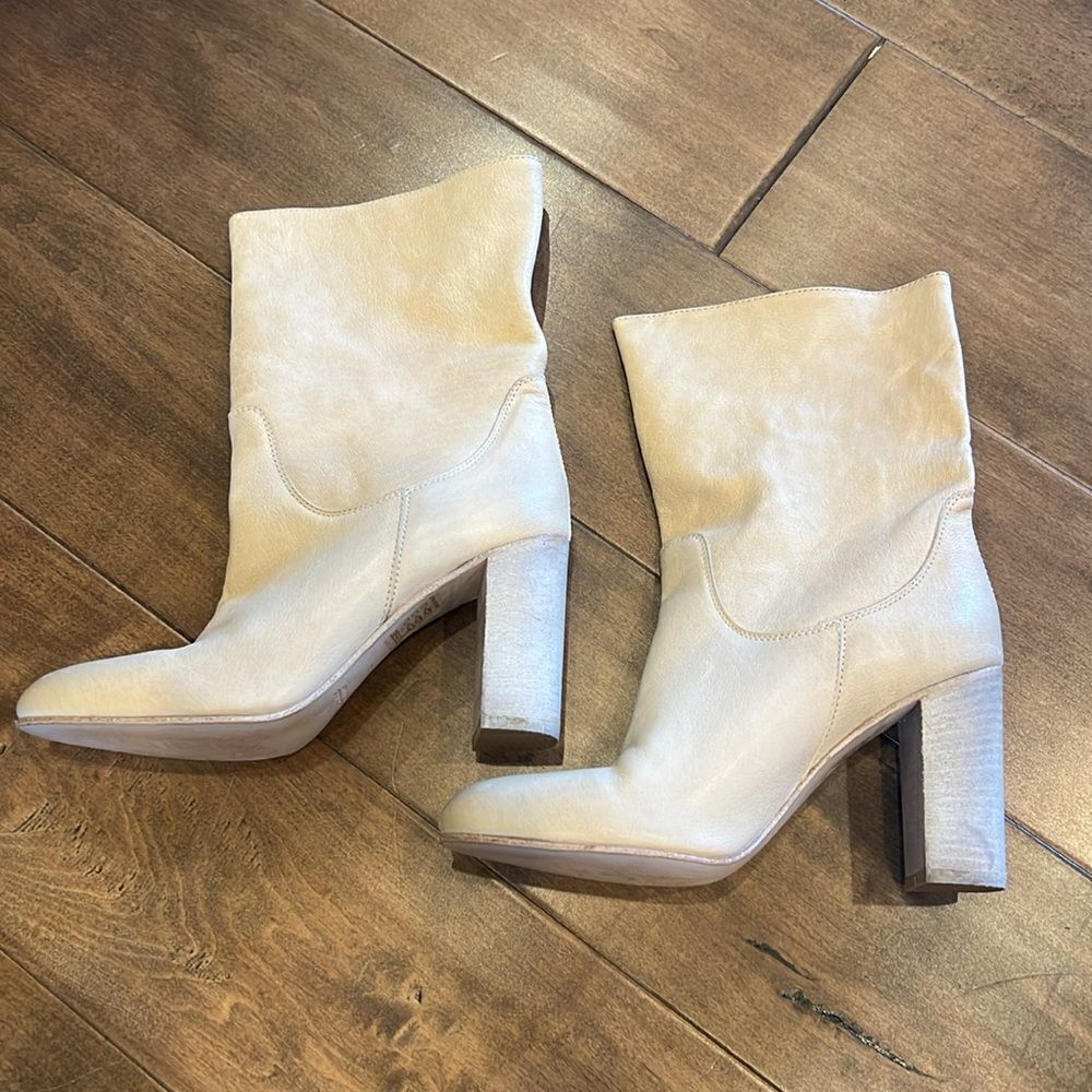 Free People Dakota Heel Boot Ankle Slouch Leather EU 39 US 8.5/9 - Picture 5 of 9